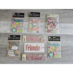 Sticker Lot - Friends Besties Family Scrapbooking 3D Stickers MAMBI RARE #26